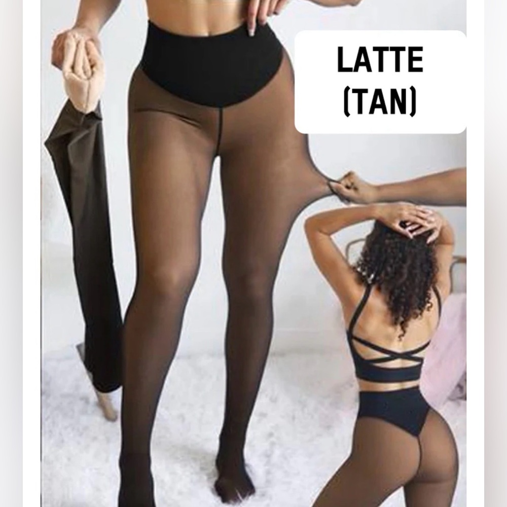 Shecurve Viral One Seam Shaping Fleece Lined Tights / Leggings